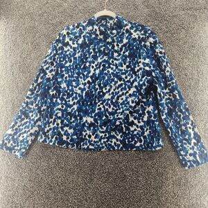 Studio Works xl blue long sleeve blouse